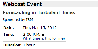 CFO.com Forecasting Webinar - Registration cfo.com
